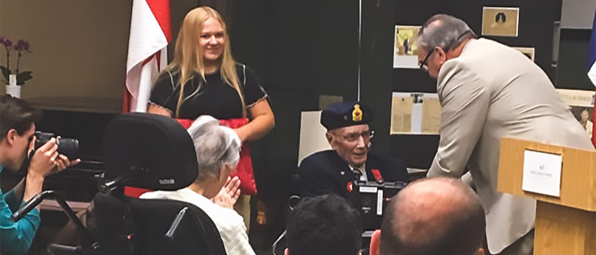 Deer Lodge veteran receives Legion of Honour at 100th Birthday Celebration 1